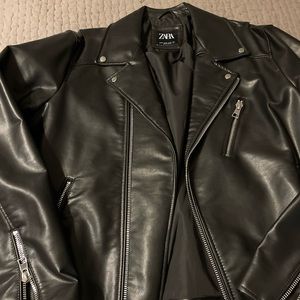 Zara Black Leather Jacket